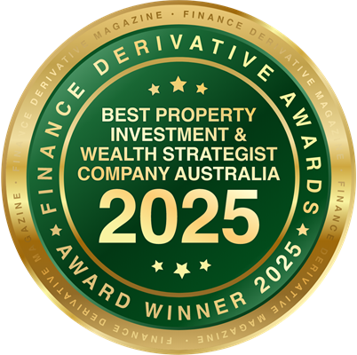 Finance Derivative Awards 2025 property investment and wealth strategist company award winner